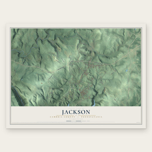 Jackson, Cambria County, Pennsylvania map print, the full design