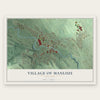 Village of Manlius, New York map print, the full design