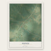 Nunez, Georgia map print, the full design