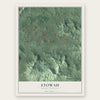 Etowah, North Carolina map print, the full design