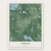 Sarona, Wisconsin map print, the full design
