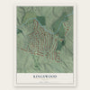 Kingswood, Georgia map print, the full design