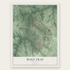 Wolf Trap, Virginia map print, the full design