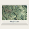 Brookhaven, West Virginia map print, the full design