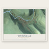 Vintondale, Pennsylvania map print, the full design