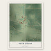 Deer Grove, Illinois map print, the full design