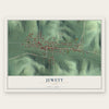 Jewett, Ohio map print, the full design