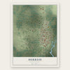 Herreid, South Dakota map print, the full design
