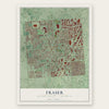Fraser, Macomb County, Michigan map print, the full design
