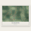 Slaughter, Louisiana map print, the full design