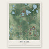 Bay Lake, Florida map print, the full design
