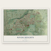 River Heights, Utah map print, the full design