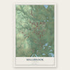 Millbrook, Alabama map print, the full design