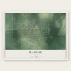 Walnut, Kansas map print, the full design