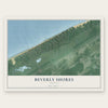 Beverly Shores, Indiana map print, the full design