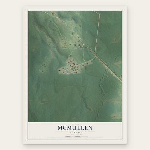 McMullen, Alabama map print, the full design