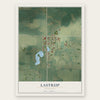 Lastrup, Minnesota map print, the full design