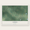Lisman, Alabama map print, the full design