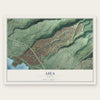 Aiea, Hawaii map print, the full design