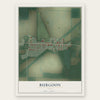 Burgoon, Ohio map print, the full design