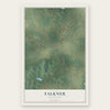 Falkner, Mississippi map print, the full design
