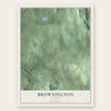 Brownington, Vermont map print, the full design