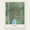 Page, Minnesota map print, the full design