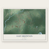 East Brewton, Alabama map print, the full design