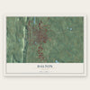 Dalton, Georgia map print, the full design