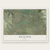Escalante, Utah map print, the full design