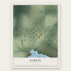 Baring, Missouri map print, the full design