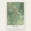 Willard, Missouri map print, the full design
