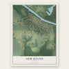 New Haven, Illinois map print, the full design