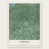 Norfolk, New York map print, the full design