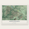 North Potomac, Maryland map print, the full design