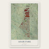 Adair Park, Georgia map print, the full design
