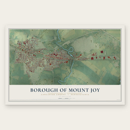 Borough of Mount Joy, Lancaster County, Pennsylvania map print, the full design