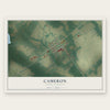 Cameron, South Carolina map print, the full design