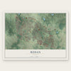 Redan, Georgia map print, the full design
