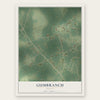 Gumbranch, Georgia map print, the full design