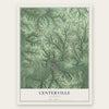 Centerville, Tennessee map print, the full design