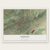 Dupont, Pennsylvania map print, the full design