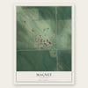 Magnet, Nebraska map print, the full design