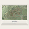 Manila, Utah map print, the full design