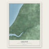 Grant, Mason County, Michigan map print, the full design