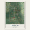 Farmington, Washington map print, the full design