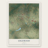Edgewood, Texas map print, the full design