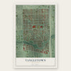 Tangletown, Minnesota map print, the full design