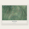 Wilton, Alabama map print, the full design
