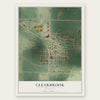 Clearbrook, Minnesota map print, the full design